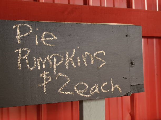 istock Pie Pumkins Sale Sign 1051074652