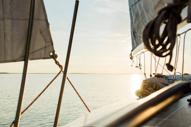 istock Sailing in Mecklenburg lake District (Müritz), Germany 1051075238