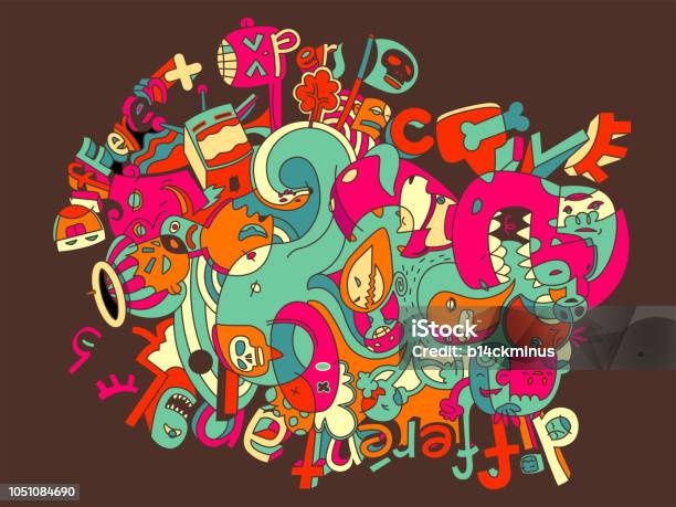 Different Angle Different Perspective Doodle Stock Illustration - Download Image Now - Ghost, Icon Set, Animal