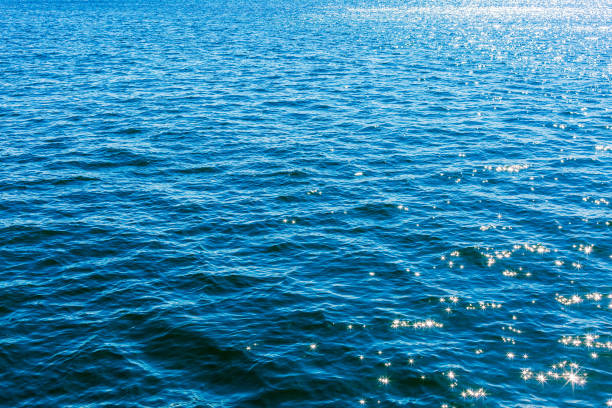 istock Sea surface background, sun shines on the sea surface, sun reflection on water 1051085810