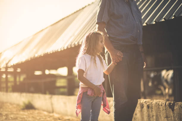 istock Visits to animals on the farm. 1051085922