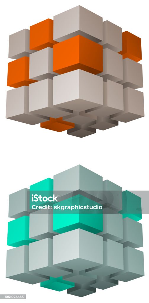 Cube Infodesign Cube Infographic Stock Illustration - Download Image Now - Cube Shape ...