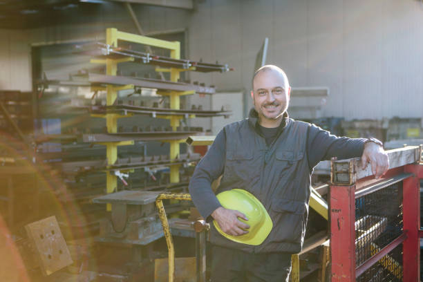 istock Portrait of a friendly laughing technician, looking at camera 1051099694