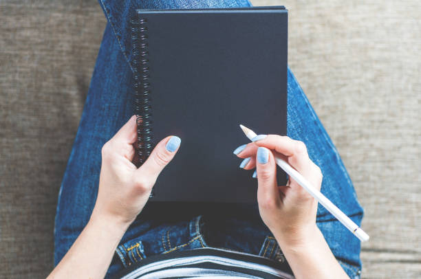 istock A woman writes in her notebook 1051103020