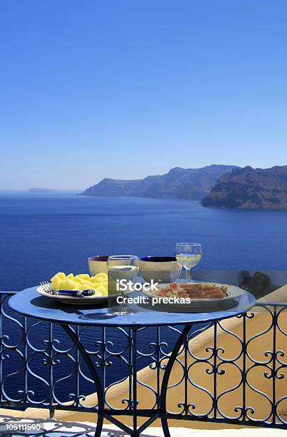 Griechische Gourmetspeisen Stockfoto und mehr Bilder von Aussicht genießen - Aussicht genießen, Landschaftspanorama, Meer