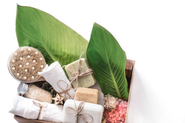 istock organic spa products in a wooden box 1051119342