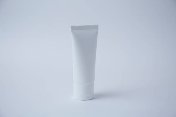 istock Blank white cosmetics tube on white background 1051122702