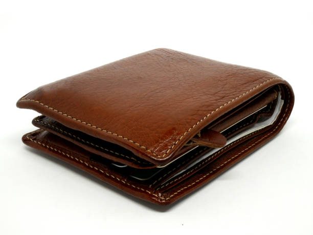 istock Men's Wallet isolated on white background 1051127444