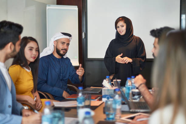 istock Business people discussing in board room 1051135196