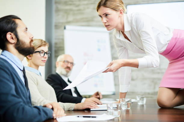 istock Businesswoman on table 1051135240