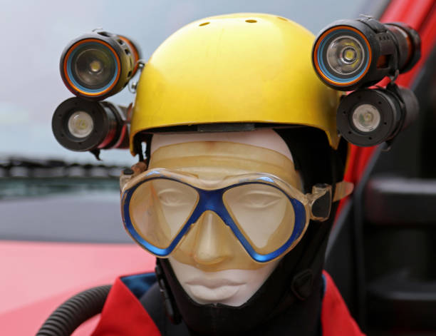 istock professional equipment for lighting during emergencies and caving expeditions 1051136454
