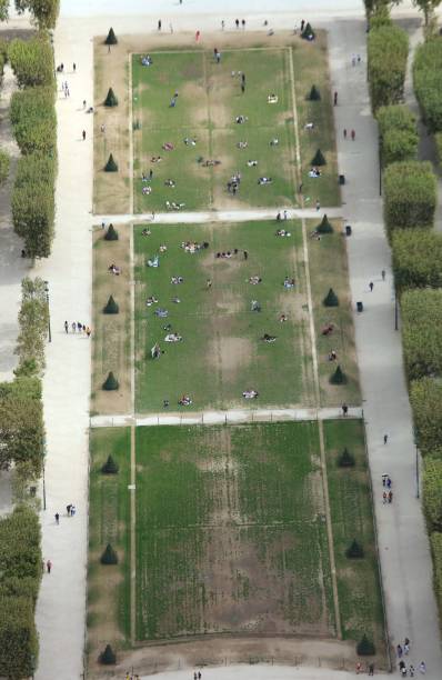 istock View from th top level of the Eiffel Tower and the Champs de Mar 1051146540