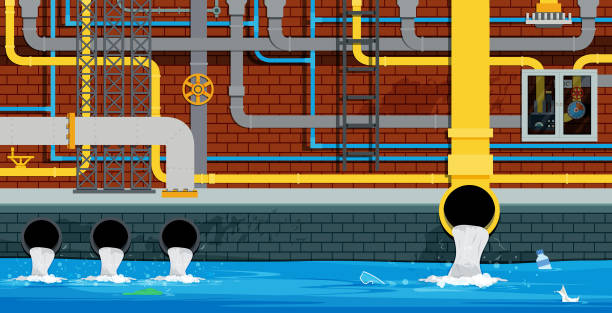 ilustrações de stock, clip art, desenhos animados e ícones de city underground pipe - water pipe rusty dirty equipment