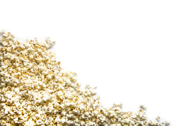 istock Popcorn on white background for cinema background 1051152304