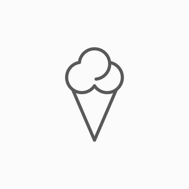 ice-cream icon ice-cream icon whip cream dollop stock illustrations