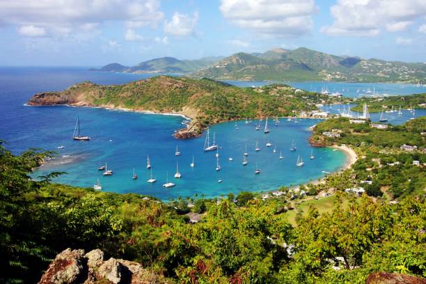 istock High Angle View Of Bay Against Sky 1051160556