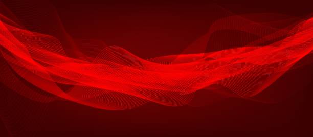 istock Curve Red Digital Sound Wave Background,technology and earthquake wave diagram concept,design for music studio and science,Vector Illustration. 1051175088