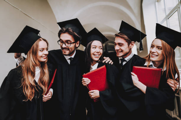 istock Have Fun. Friendship. Diploma. Group of Students. 1051195868