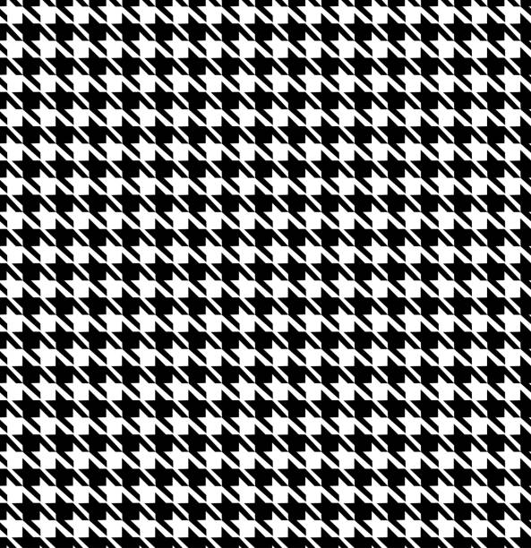 Houndstooth Monochromatic Seamless Pattern Background Houndstooth monochromatic seamless pattern design. houndstooth check stock illustrations