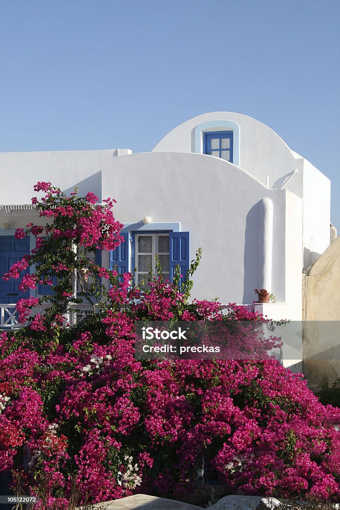 Casa, Santorini, Grécia - Foto de stock de Arquitetura royalty-free