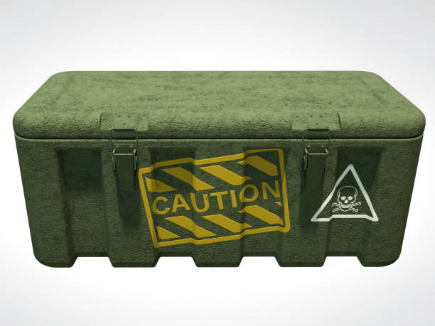 istock 3D Rendering of military tough box isolated on white 1051224122