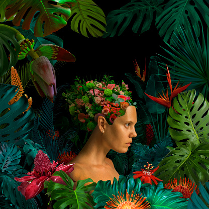 Retrato surrealista de la selva photo
