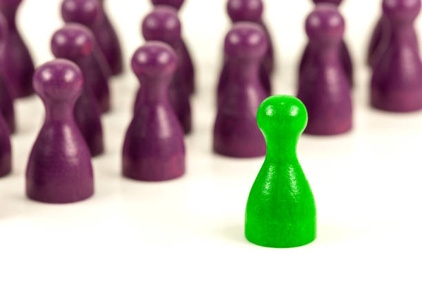 Crowds of people, walking business people. 3d render. Digitally generated image.