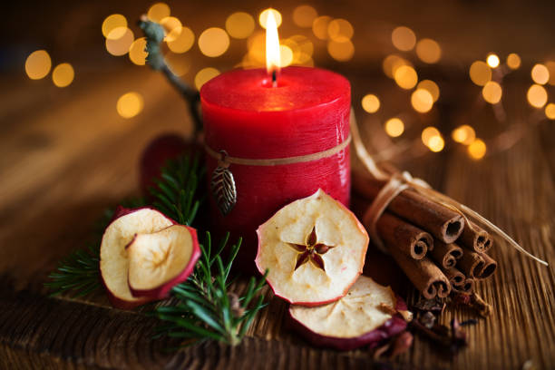 istock Christmas candles decoration 1051237074
