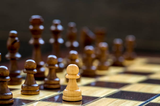 istock The chess game pieces on a chess board 1051244230