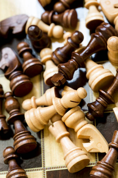 istock The chess game pieces on a chess board 1051244658