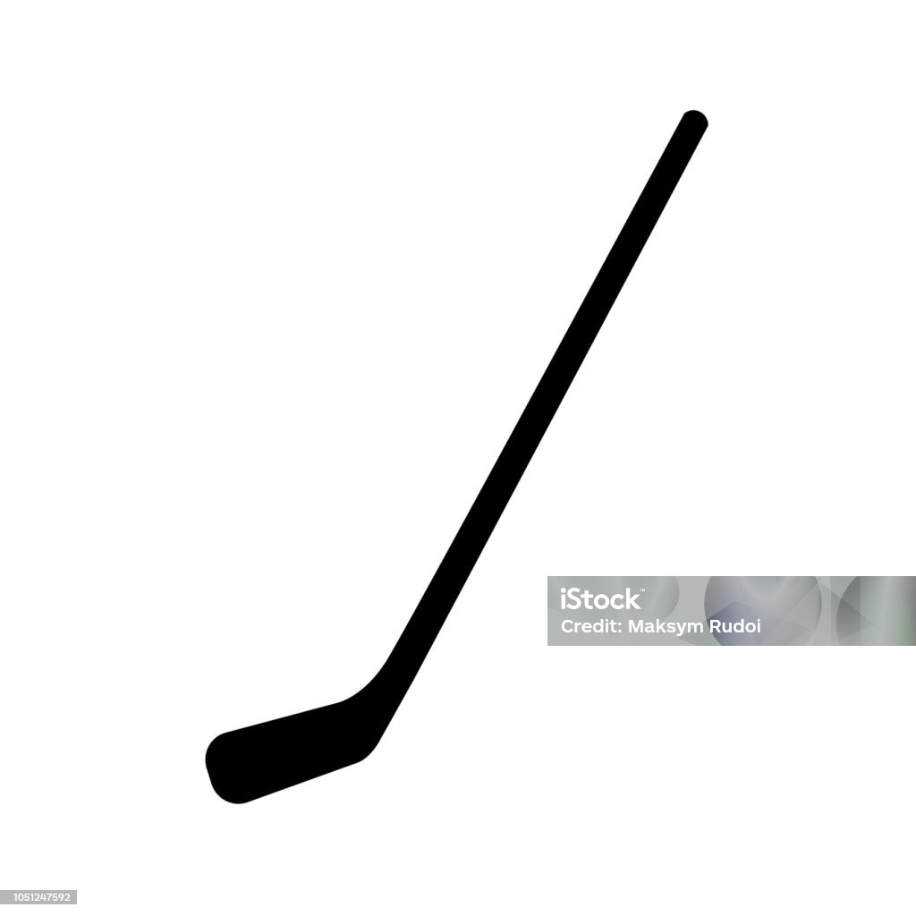 Hockey icon on white background Activity stock vector