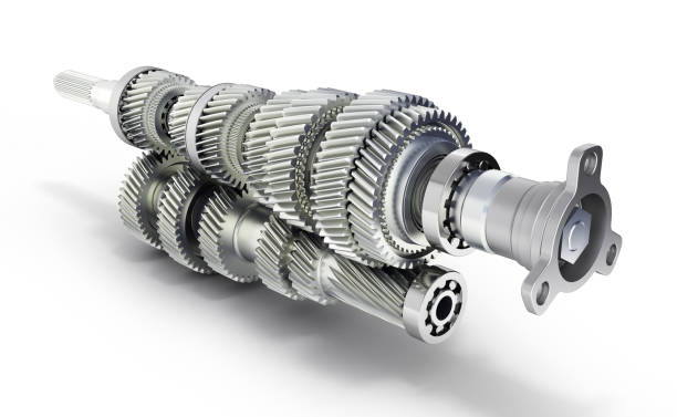 istock Automotive transmission gearbox Gears inside on white background 3d render 1051258534