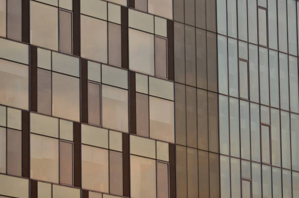 istock Glass wall of the office building, pattern 1051258712