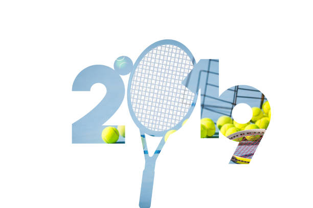 Written 2019 with double exposure tennis concept
