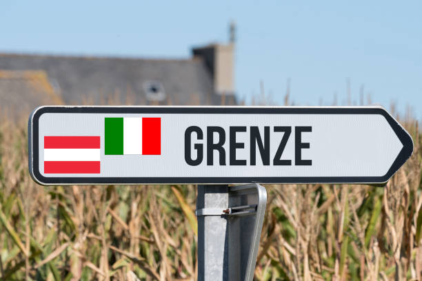 istock A sign indicates the border between Austria and Italy 1051263264