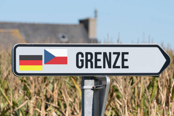istock A sign indicates the border between Germany and the Czech Republic 1051263332