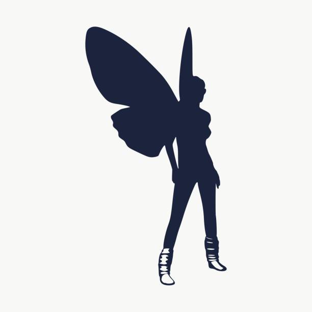 istock Illustration of woman butterfly 1051266676