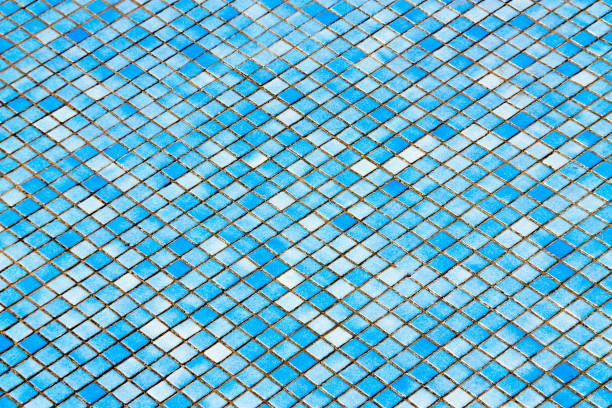 istock Full Frame Shot Of Blue Tiled Floor 1051277336