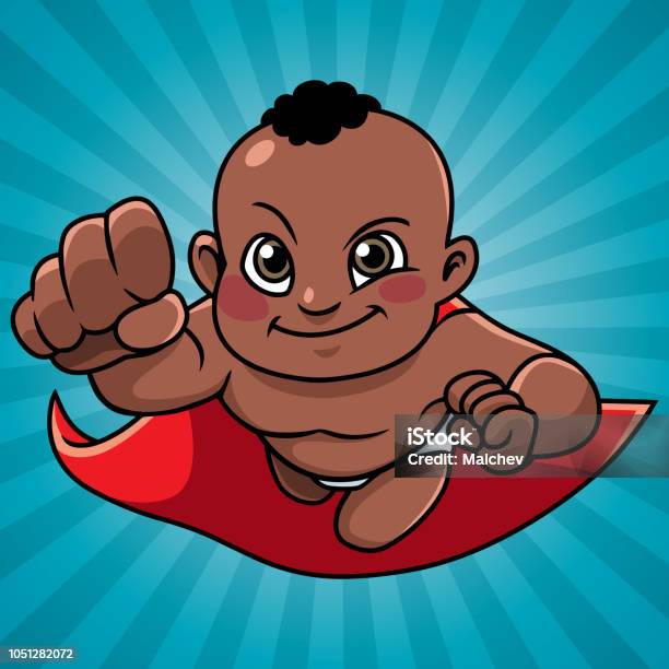 Super Baby Abstract Background Black Stock Illustration - Download Image  Now - Baby - Human Age, Superhero, African-American Ethnicity - iStock