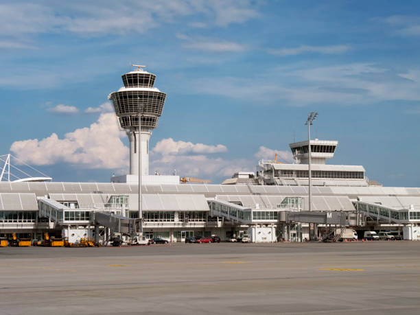 The control tower of the Munich Airport Franz-Josef Strauss