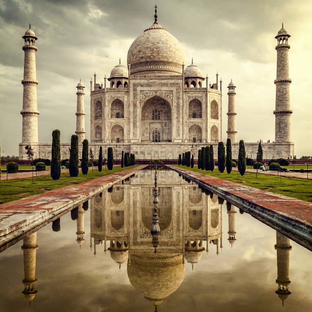 istock View Of Taj Mahal Against Cloudy Sky During Sunset 1051288706