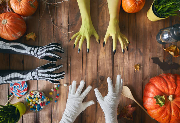 istock family celebrating Halloween 1051292710