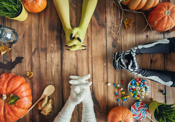 istock family celebrating Halloween 1051292720