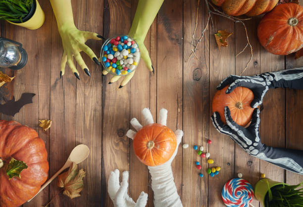 istock family celebrating Halloween 1051292802