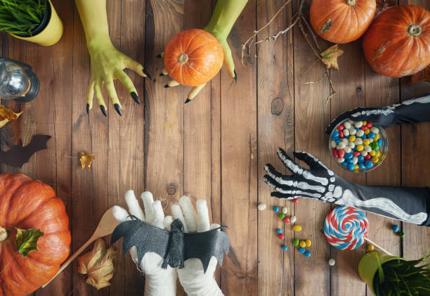 istock family celebrating Halloween 1051292816