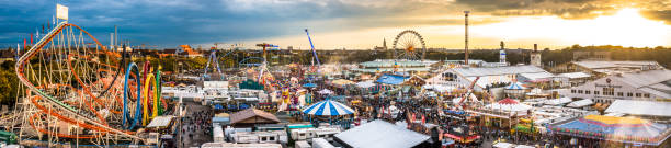 oktoberfest 2018 - monachium - bawaria - munich germany city panoramic zdjęcia i obrazy z banku zdjęć