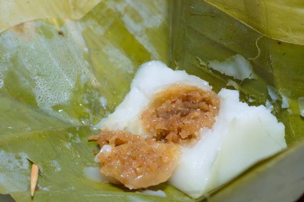 istock Steamed Flour with Coconut Filling (Thai Dessert) 1051294248