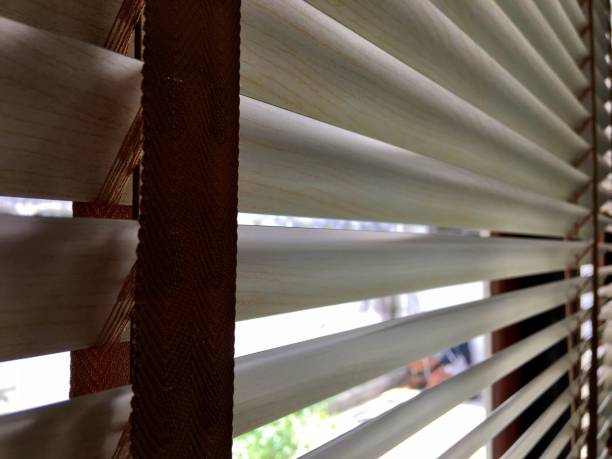 istock Full Frame Shot Of Window Blinds At Home 1051294872