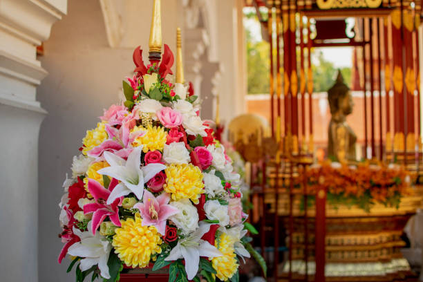 istock Plastic flower decoration is a beautiful bouquet. 1051298360