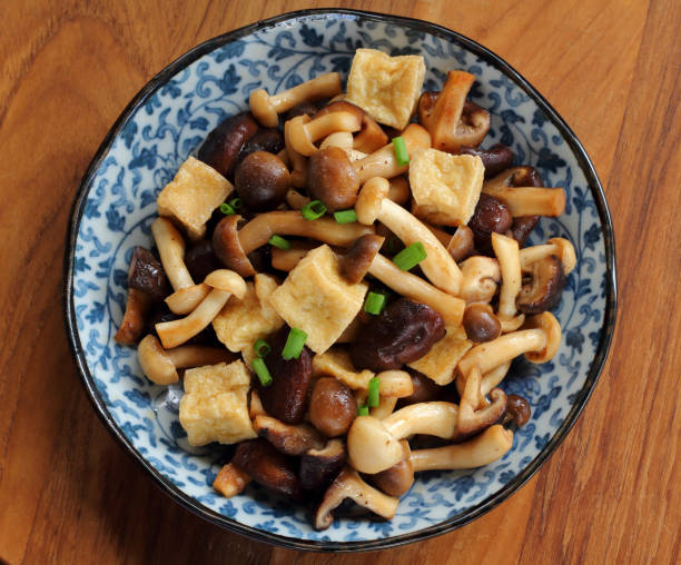 istock Tofu and mixed mushroom stir fried. 1051314020